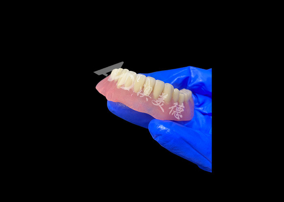 comprar Dentadura acrílica leve com estrutura de metal, dentadura removível de arco completo online manufacture